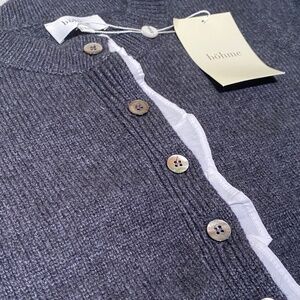 Böhme Charcoal Gray Cardigan NWT